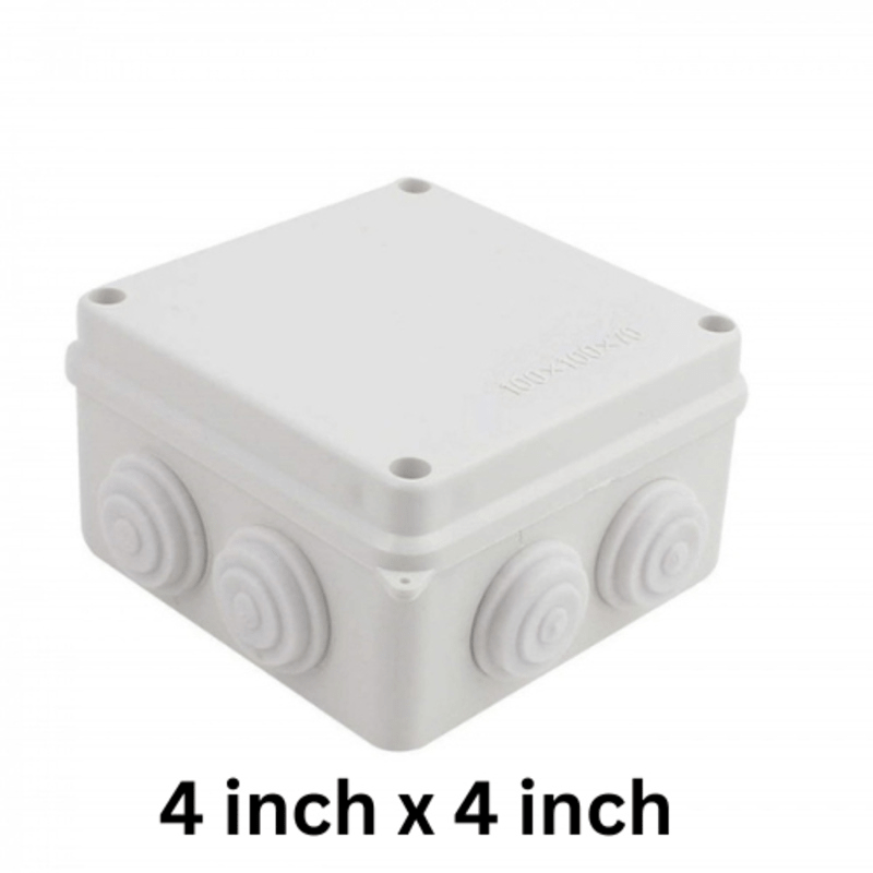 4×4 High-Quality Outdoor CCTV Junction Box for Security Camera Systems – Durable Weatherproof