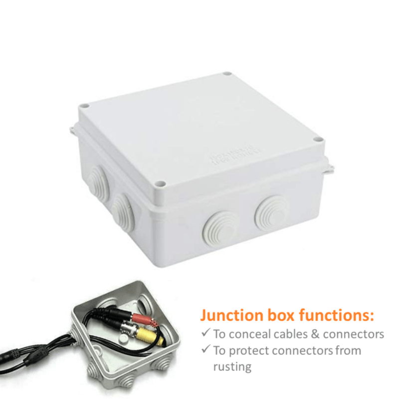 4×4 High-Quality Outdoor CCTV Junction Box for Security Camera Systems – Durable Weatherproof - Image 2